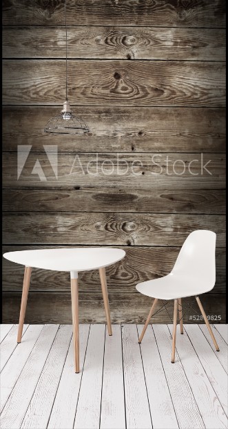 Picture of Stained wooden wall background texture